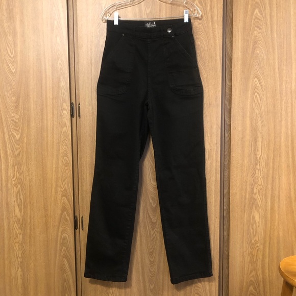 Hell Bunny Denim - Hell Bunny Black High Waist Stretch Jeans
